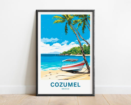 Cozumel Travel Poster