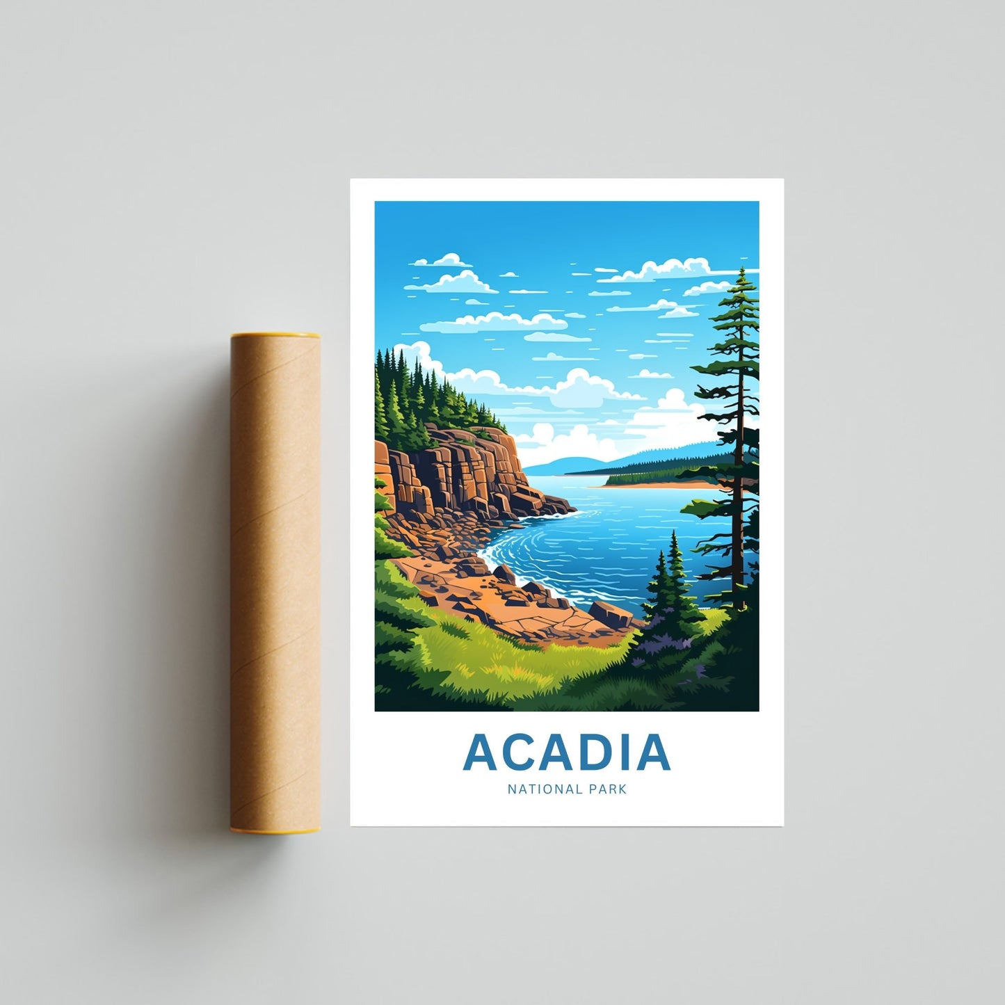 Acadia National Park Travel Poster