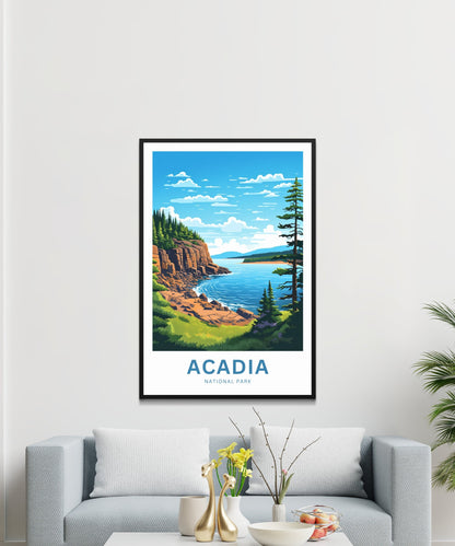 Acadia National Park Travel Poster