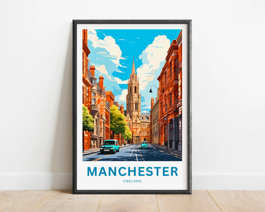 Manchester Travel Poster