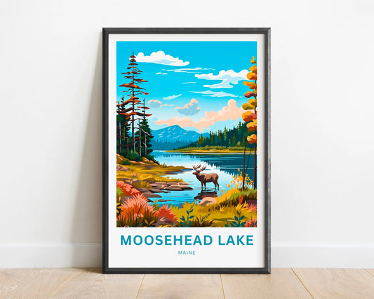 Moosehead Lake Travel Poster