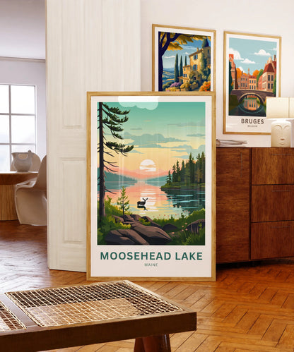 Moosehead Lake Travel Poster