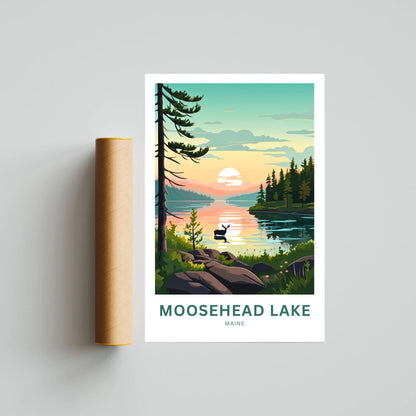 Moosehead Lake Travel Poster