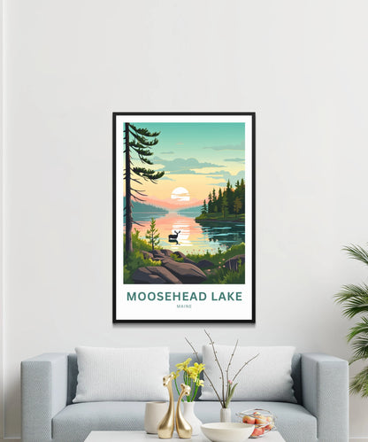 Moosehead Lake Travel Poster