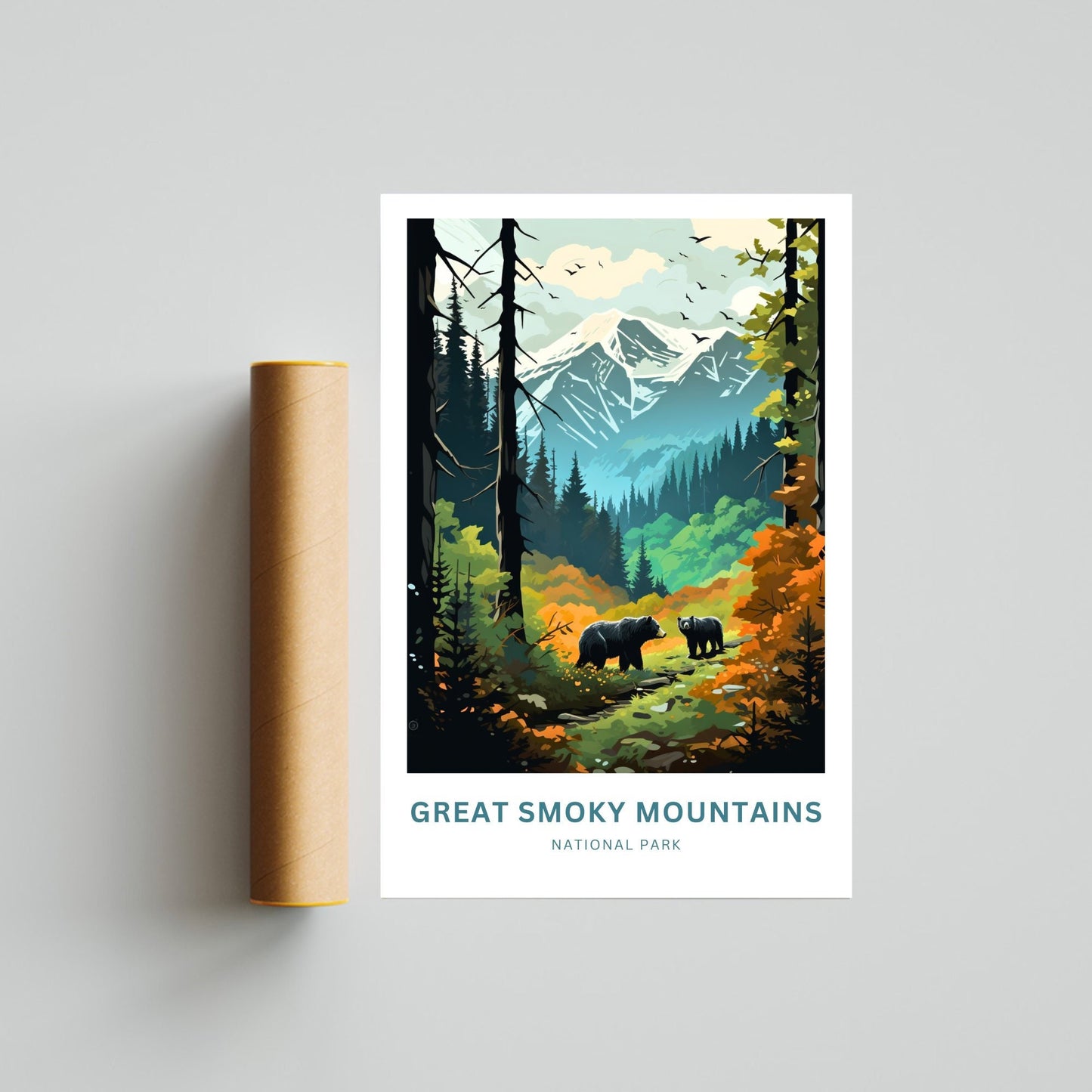 Great Smoky Mountains Travel Poster