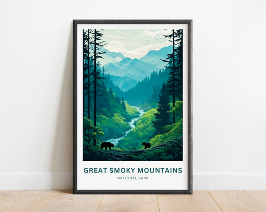 Great Smoky Mountains Travel Poster