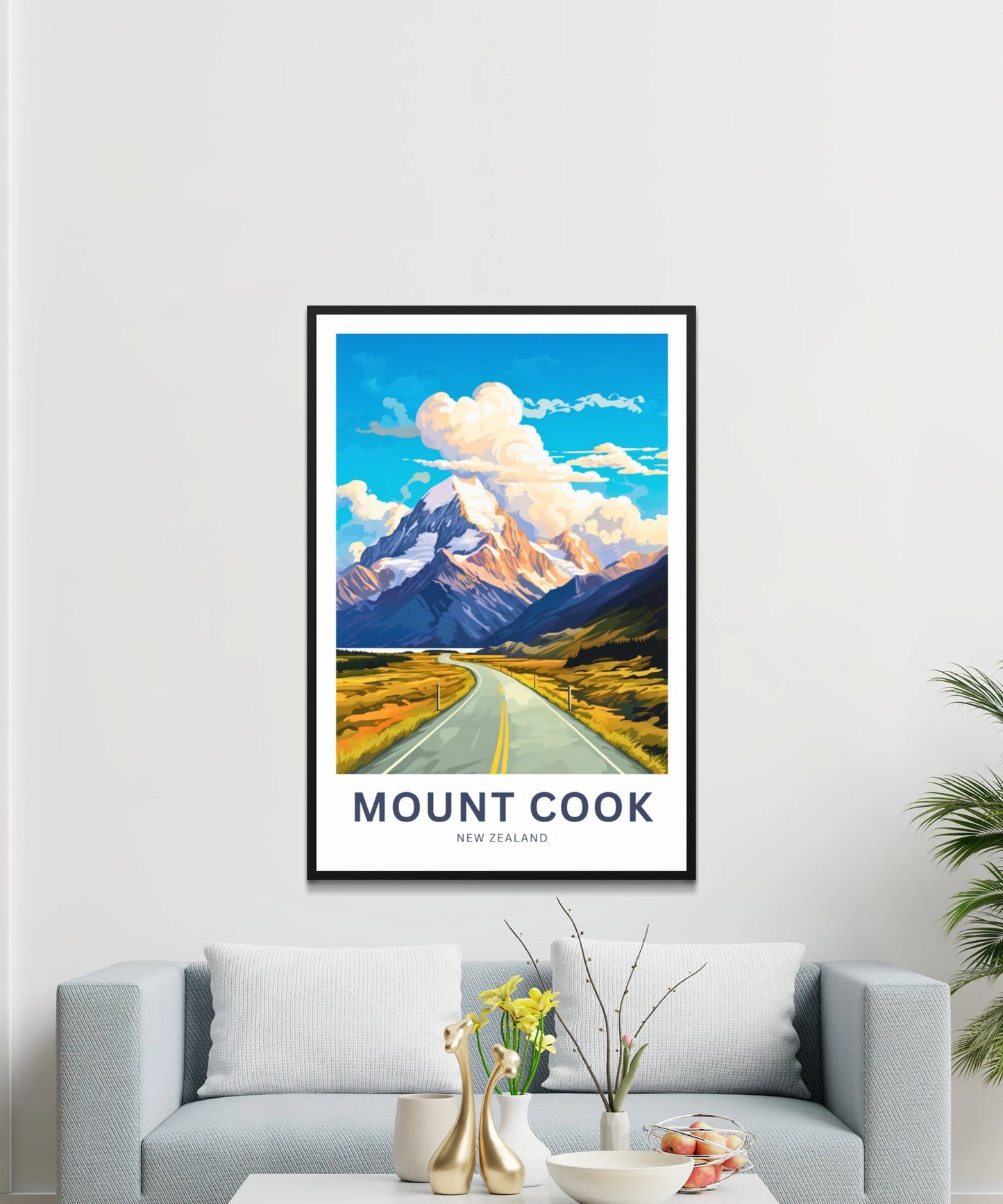 Mount Cook Travel Poster