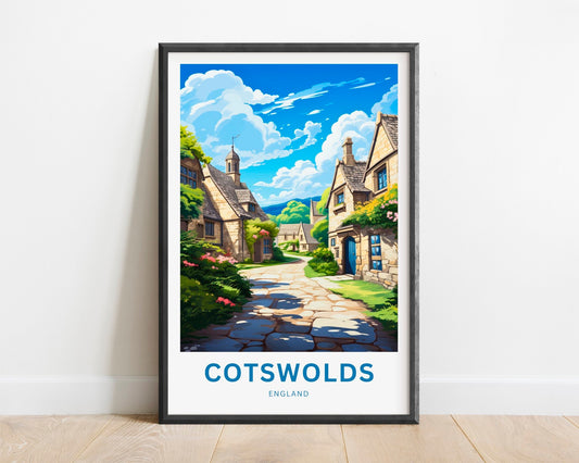 Cotswolds Travel Poster