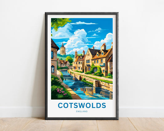 Cotswolds Travel Poster