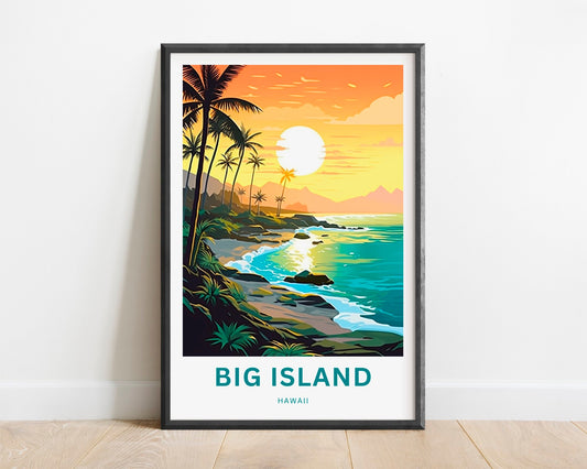 Big Island Travel Poster