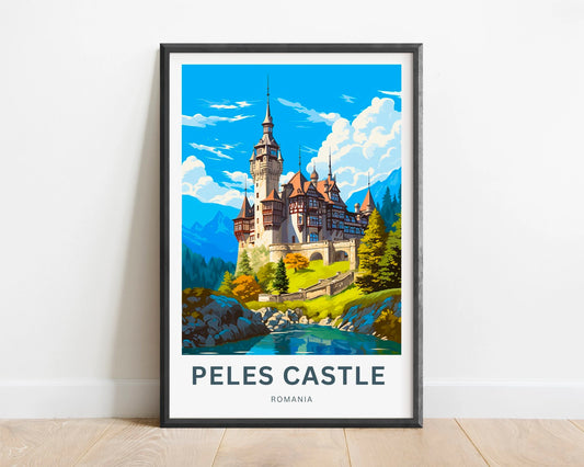 Peles Castle Travel Poster