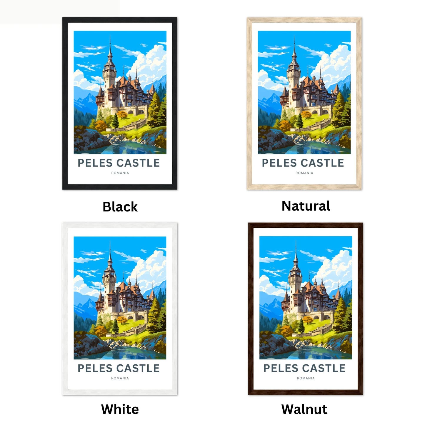 Peles Castle Travel Poster