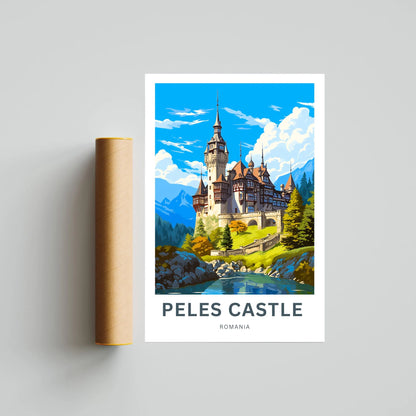 Peles Castle Travel Poster