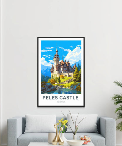 Peles Castle Travel Poster