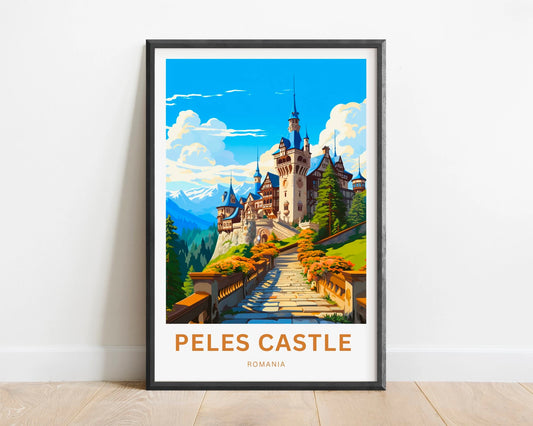 Peles Castle Travel Poster