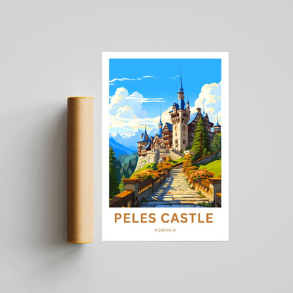 Peles Castle Travel Poster