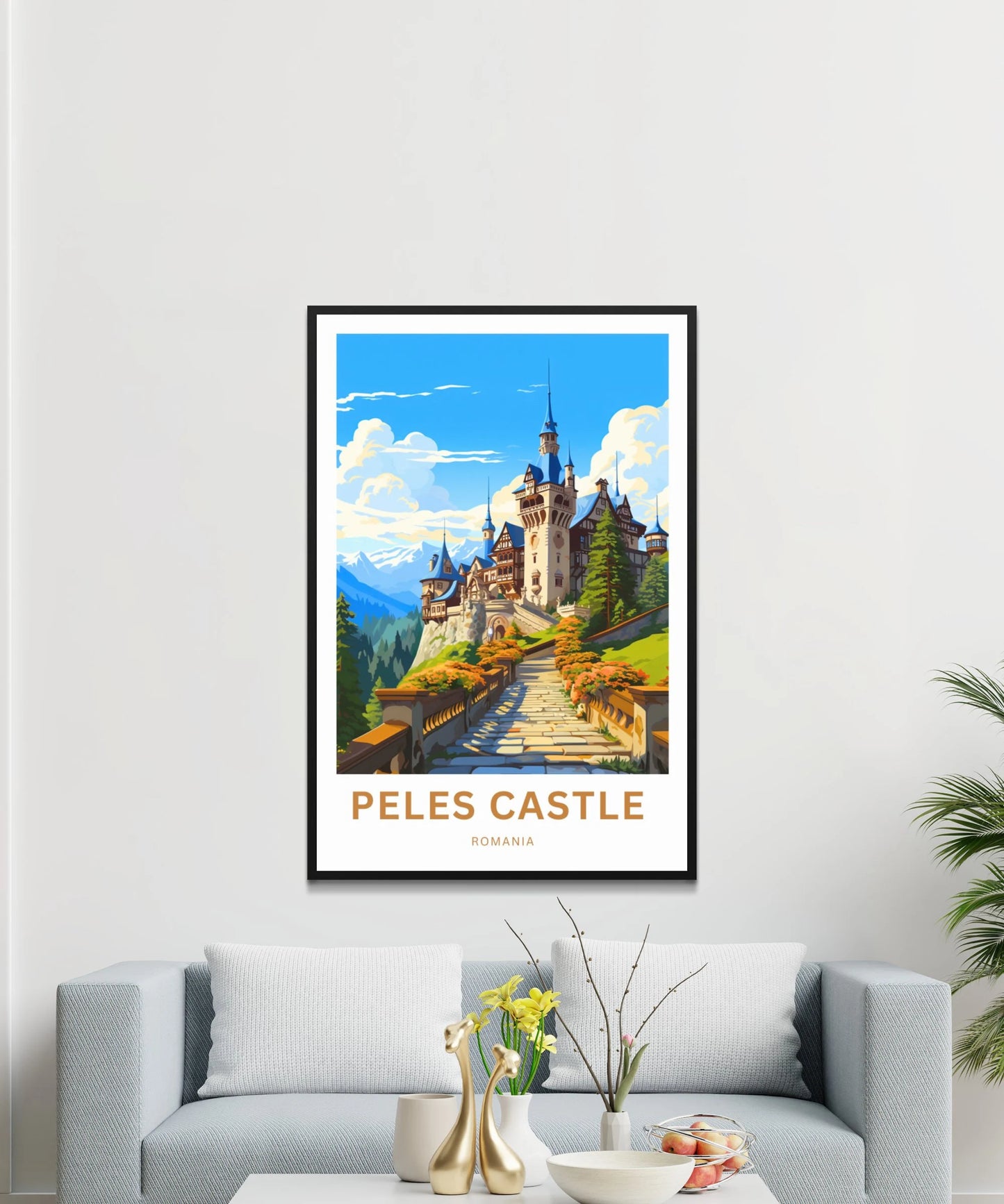 Peles Castle Travel Poster