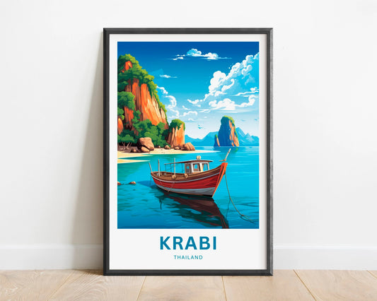 Krabi Travel Poster