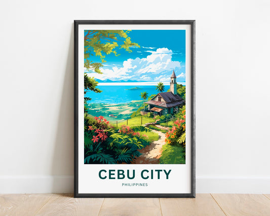Cebu City Travel Poster