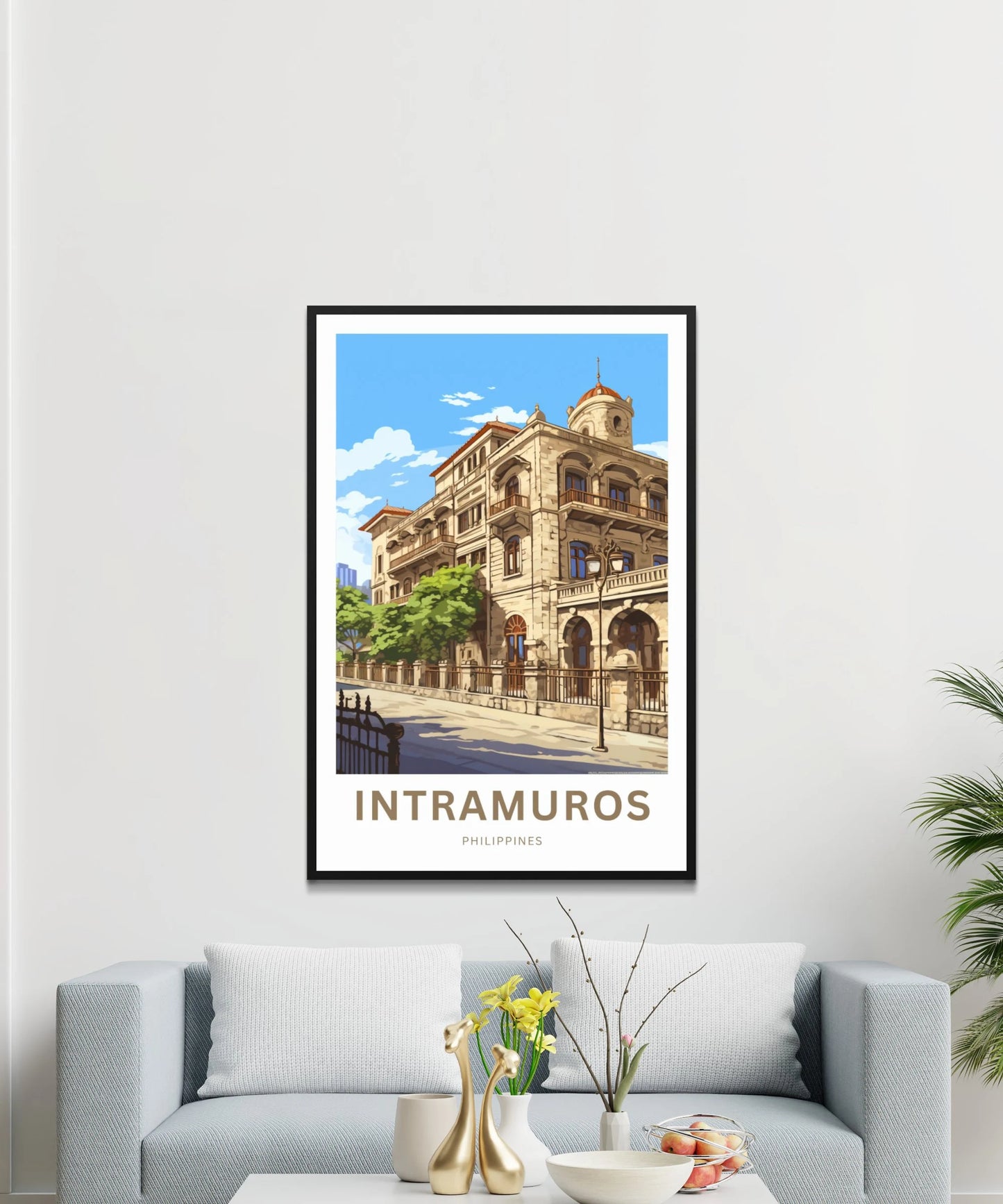 Intramuros Travel Poster