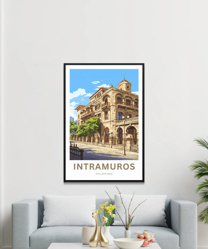 Intramuros Travel Poster