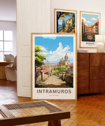 Intramuros Travel Poster