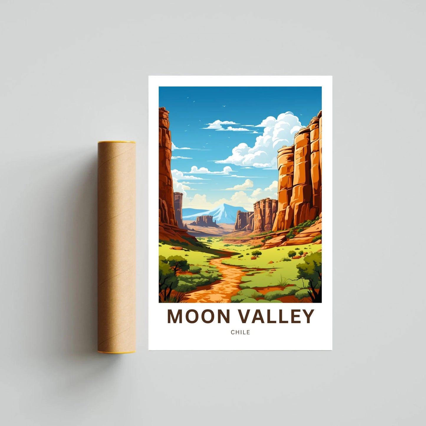 Moon Valley Travel Poster