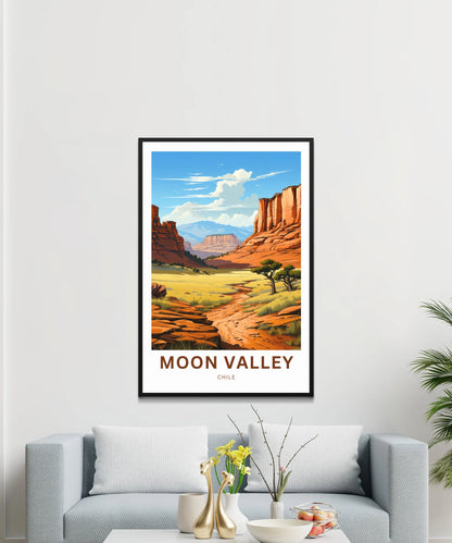 Moon Valley Travel Poster