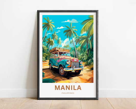 Manila Travel Poster