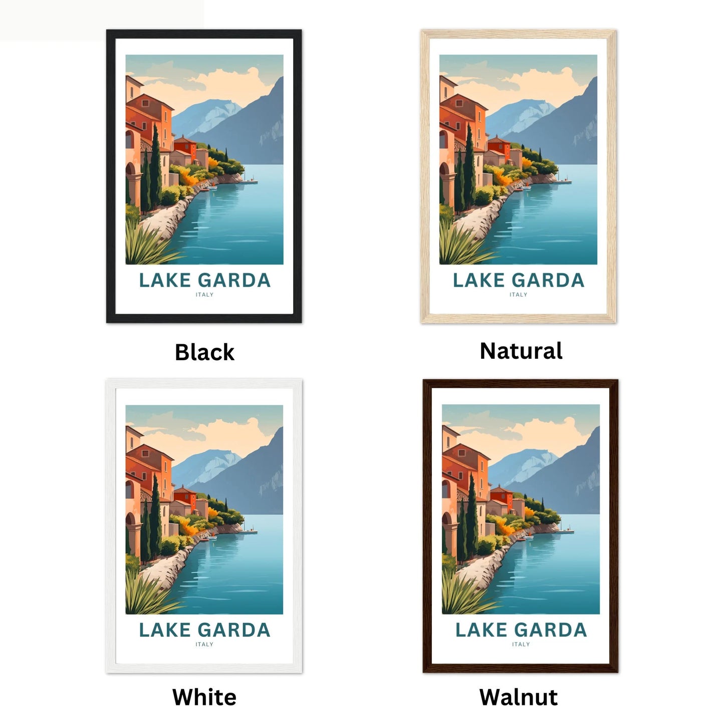 Lake Garda Travel Poster