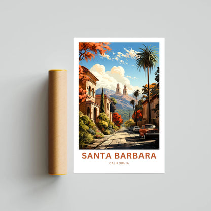 Santa Barbara Travel Poster