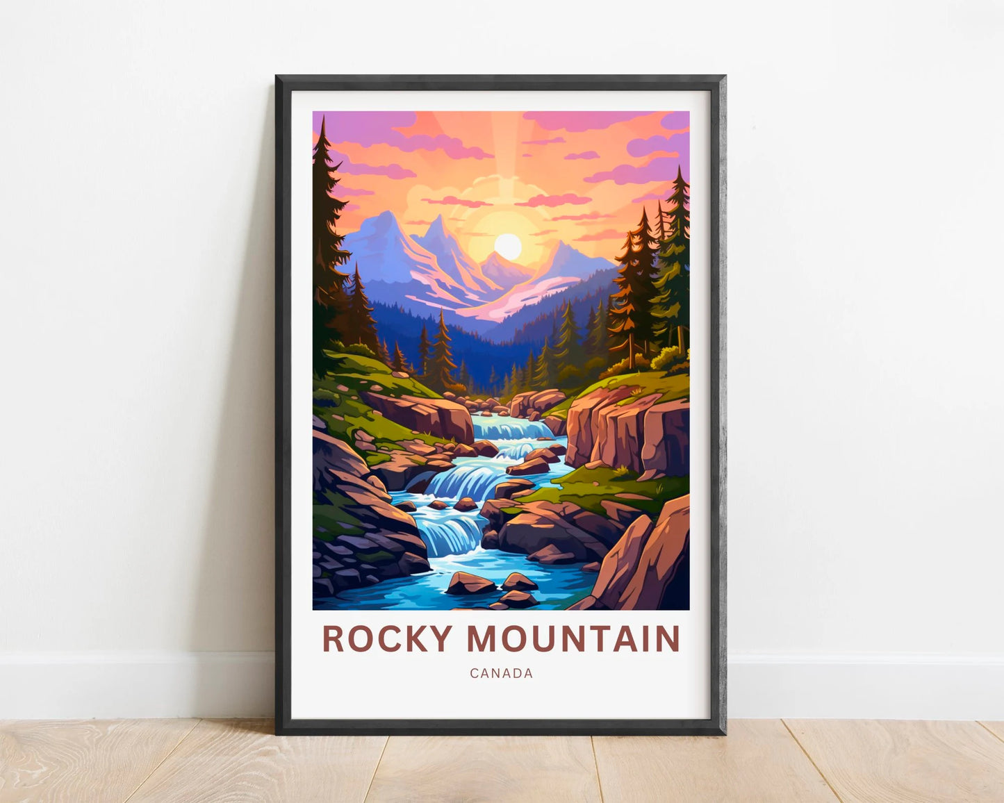 Rocky Mountain Travel Poster