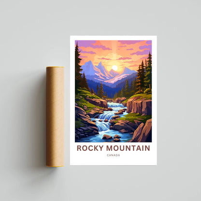 Rocky Mountain Travel Poster