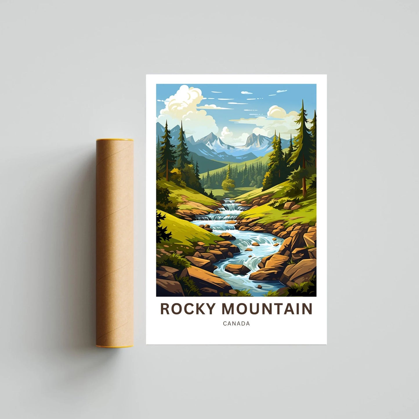 Rocky Mountain Travel Poster