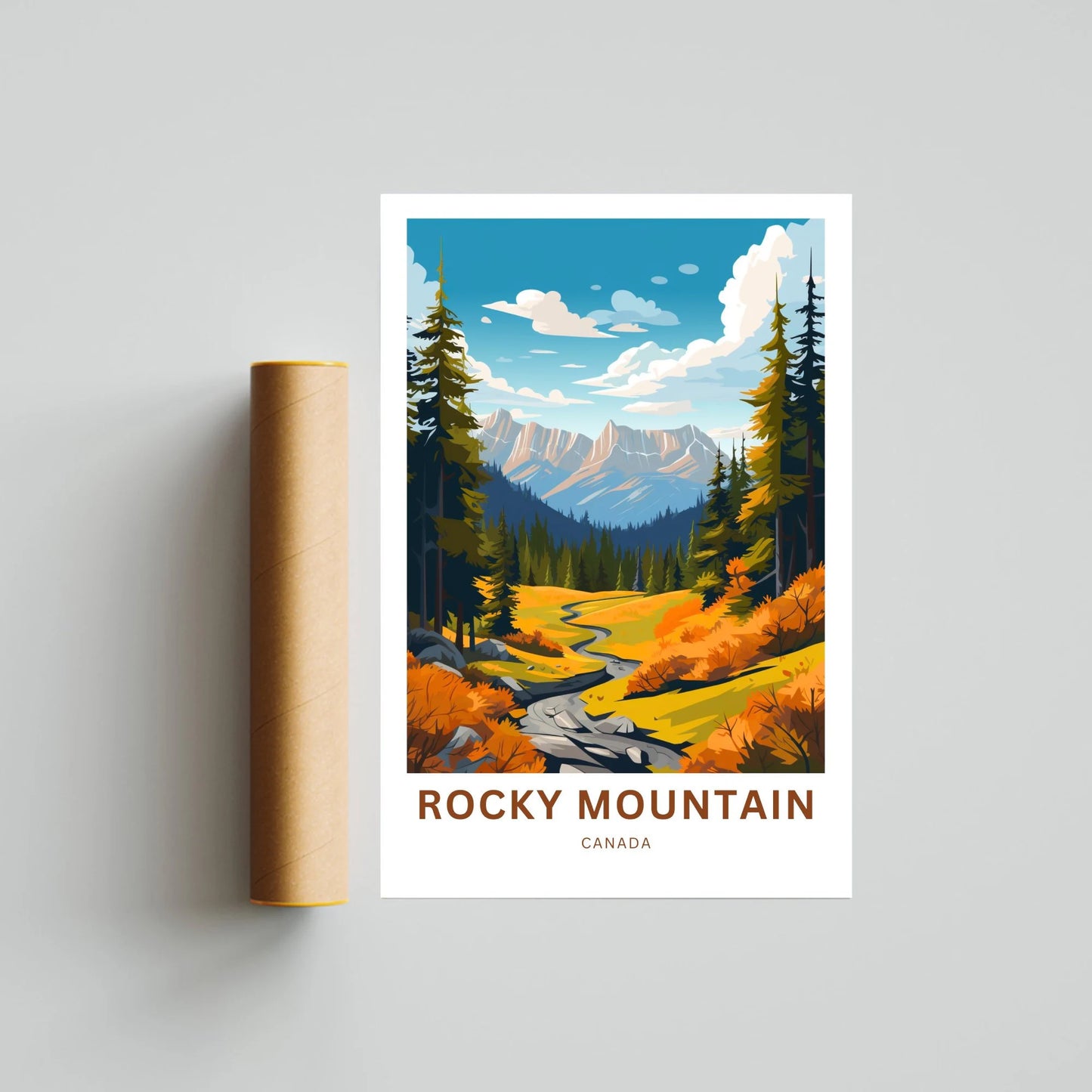 Rocky Mountain Travel Poster