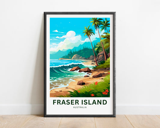 Fraser Island  Travel Poster
