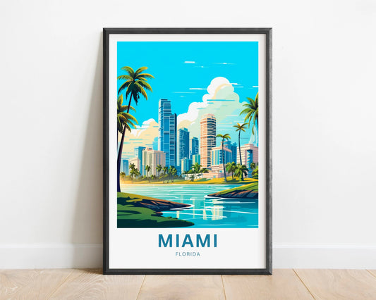 Miami Travel Poster