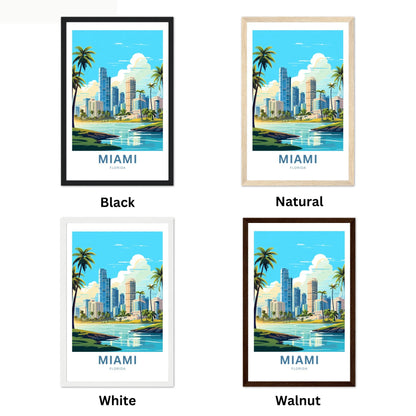 Miami Travel Poster