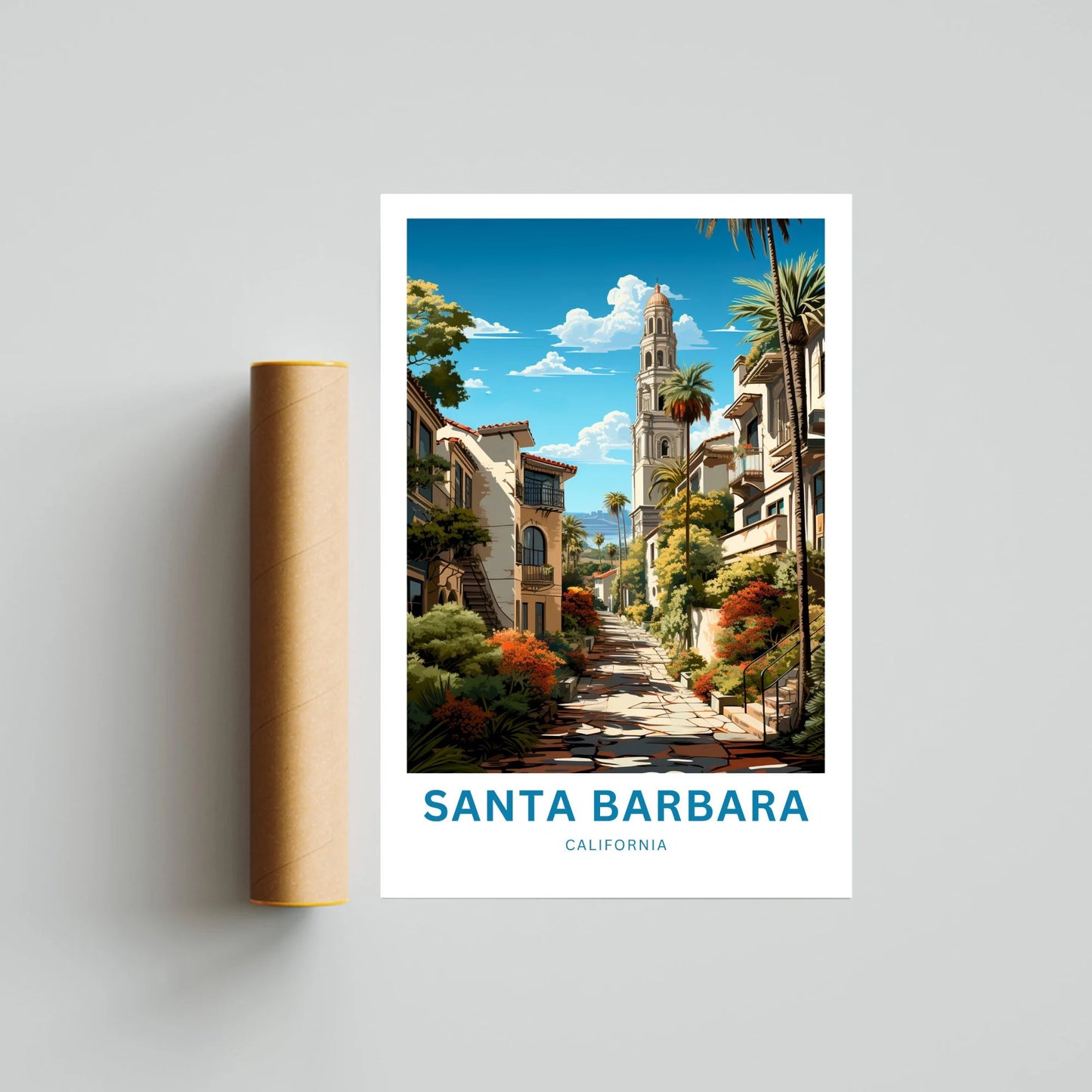 Santa Barbara Travel Poster