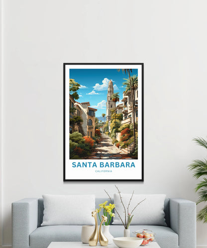 Santa Barbara Travel Poster