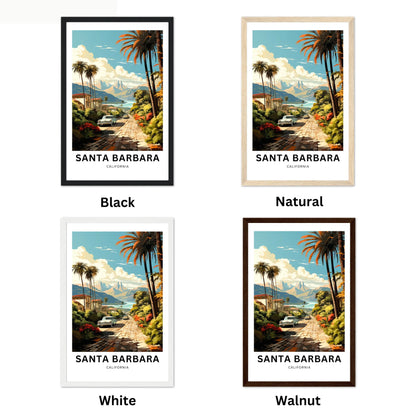 Santa Barbara Travel Poster