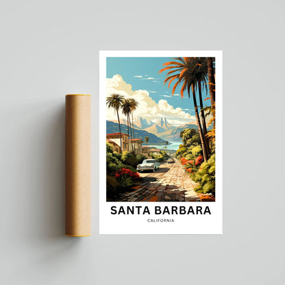 Santa Barbara Travel Poster