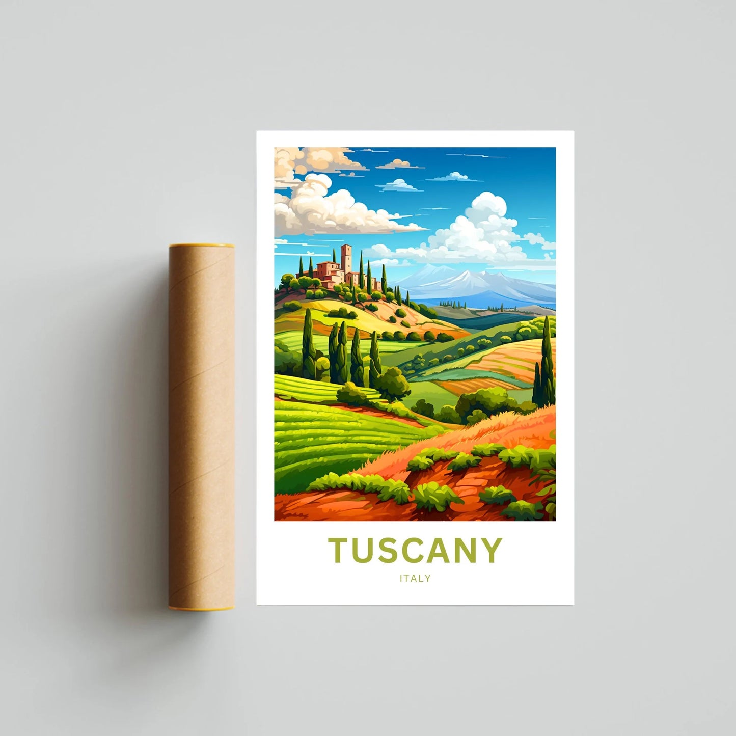 Tuscany Travel Poster