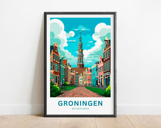 Groningen Travel Poster