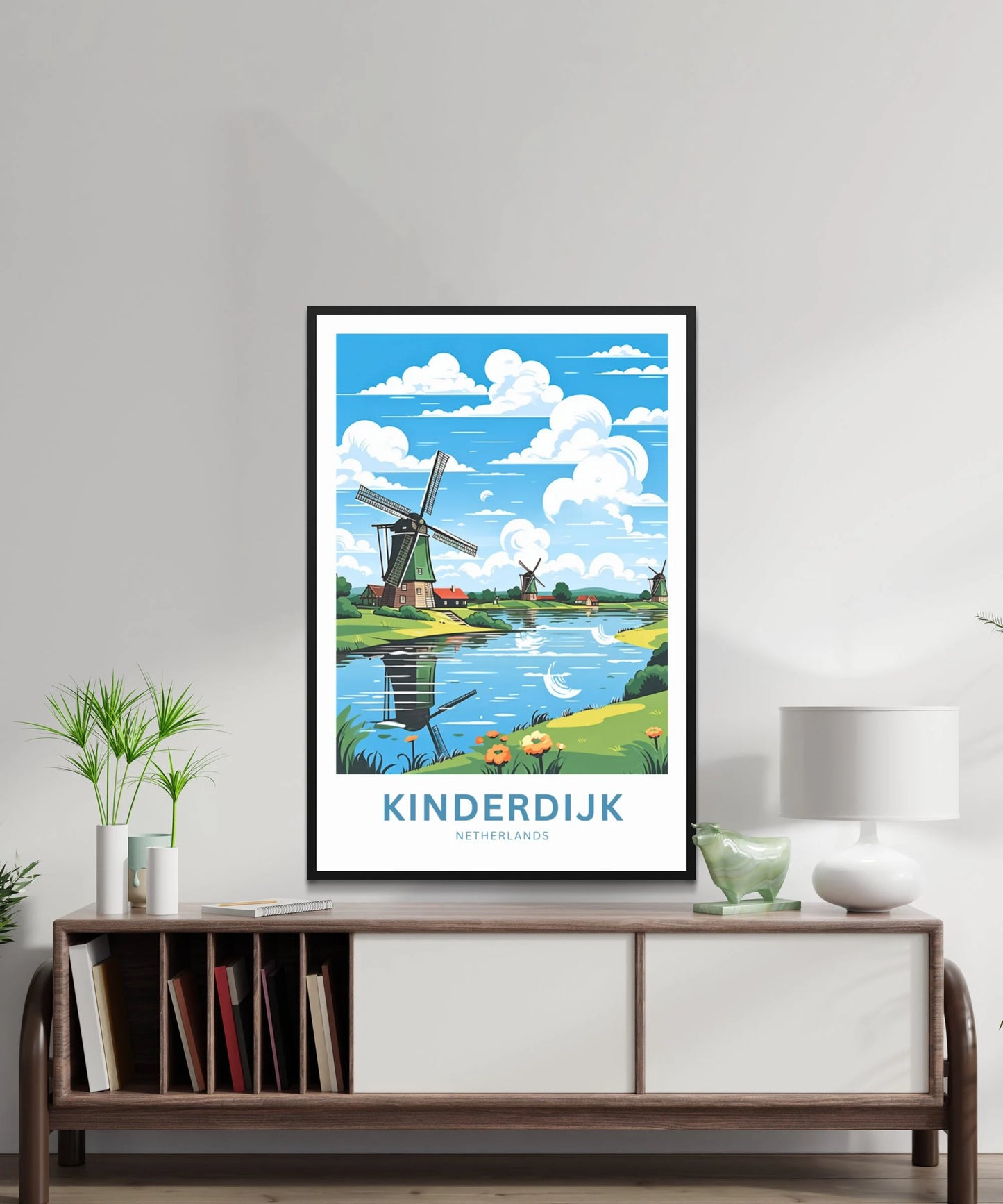 Kinderdijk Travel Poster