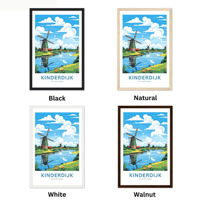 Kinderdijk Travel Poster