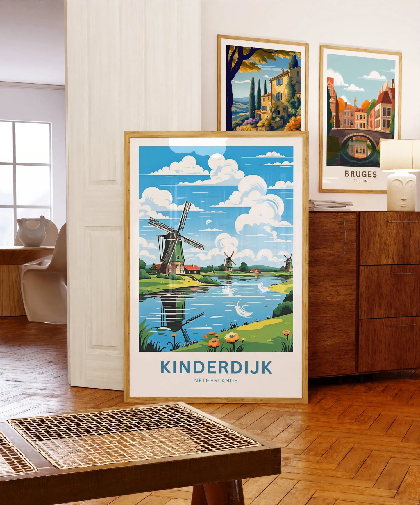 Kinderdijk Travel Poster