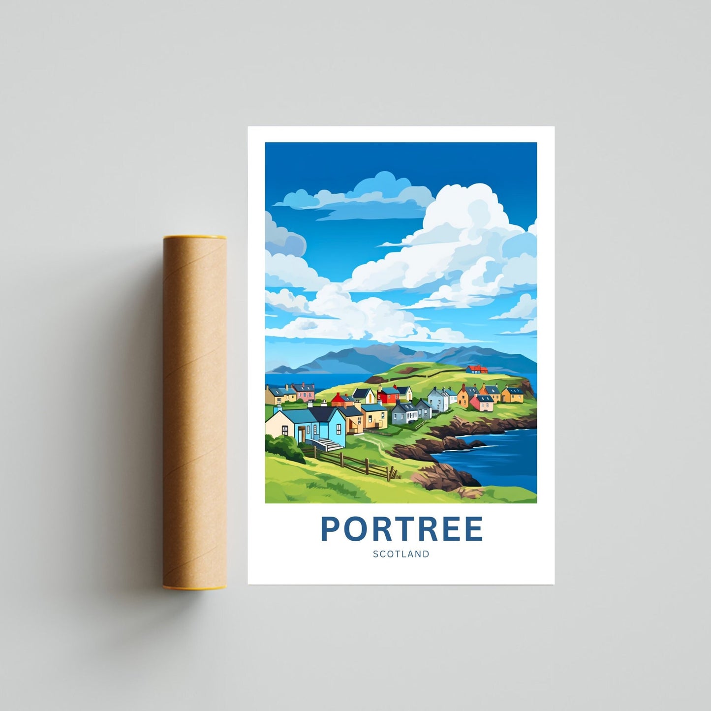 Portree Travel Poster