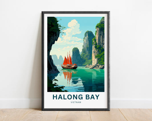 Halong Bay Travel Poster
