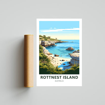 Rottnest Island Travel Poster